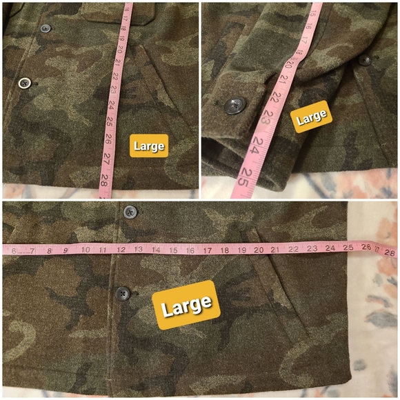 NWT Calvin Klein Wool Blend Camo Jacket - Picture 13 of 14